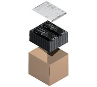 La croisee ds CRE20052 Kit 4 crémone Pompier DEESSE Noir 7014 Tringle avec 4 guides-7014NOIR