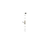 Crémone DUALIS à poignée rotative Gris alu RAL 9006 - LA CROISEE DS - DS7211-007