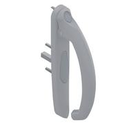 Poignée 20° intérieur 5531 LA CROISEE DS - Profil 35 à 53mm - Gris inox claro - Droite - DS5531-D870