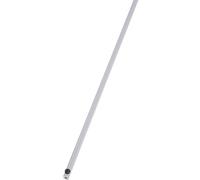 La Croisée DS, Tringle Argent pour crémone, Tringle aluminium, Diam 11,7 x 11,7 mm, Longueur 2,50 m, Avec pions de glissement, une tringle spécialement conçue pour être utilisée avec une crémone