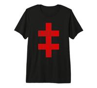 La Croix De Lorraine - Vintage - Art Gothique T-Shirt Haut de Gamme