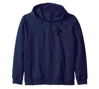 La Croix De Malte Coeur - vintage Sweat à Capuche