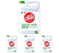LA CROIX - Eau de Javel Polyvalente - Désinfectant & Détachant - Le bidon de 5 L (Lot de 4)