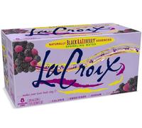 La Croix Eau pétillante aromatisée | Framboise noire | Saveur été 2021 | Naturellement Essencée | Lot de 8