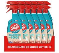 LA CROIX - Spray Au Bicarbonate De Soude - Nettoyant Ménager Sans Javel - Fait Briller & Désinfecte Jusqu'à 99,99% Bactéries - Fabrication Française - Lot De 12 x 500 ml