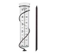 La Crosse 704-08967-INT Pluviomètre Spirale en Verre Marron Capacité 12,7 cm
