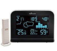 La Crosse Technology MA10920-B-SIL Station Météo Colorée Connectée, Noir/Argent