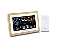 La Crosse Technology Station météo colorée contour bois WS6283