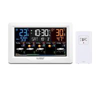 Station Météo La Crosse Technology SW403-WHI J+4 avec connexion Wifi et écran coloré Blanc