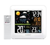 La Crosse Technology - WS6820 Station Météo radio-pilotée avec écran LCD coloré - Blanc