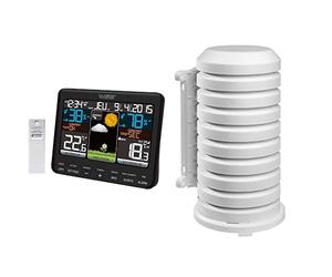 La Crosse Technology - WS6825 - Station météo colorée - Noir & Coque pour article & metteur TFA Dostmann 98.1114.02, blanc, 10,2 x 9,5 x 17,5 cm