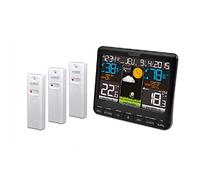 - WS6825 Station météo colorée avec 3 capteurs extérieurs - Noir