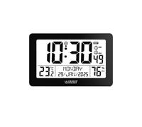 La Crosse Technology - WS8008 Horloge Murale Radio Pilotée - Noir
