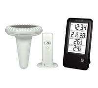 La Crosse Technology WS9068 Station de température avec sonde pour piscine - Ecran Français - Noir