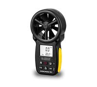 La Crosse Technology - Anémomètre à main WS9501 - digital, connexion informatique - Noir/Jaune