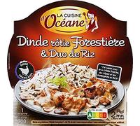 La Cuisine d'Océane Dinde rôtie forestière & duo de riz - La barquette de 300 g