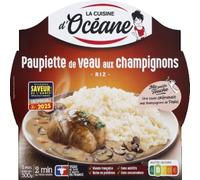 La Cuisine d'Océane Paupiette de Veau aux Champignons Riz, 300g