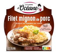 LA CUISINE D'OCEANE - Plat Gourmet Filet Mignon Tendre, Pommes de Terre Savoureuses, Assiette 300g - Lot De 4