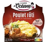 LA CUISINE D'OCEANE - Repas Cuisiné Poulet Rôti, Purée d'Antan Gourmand, 300 g - Lot De 4