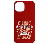 La Cuisine est ma Salle de Sport, spatule Mon Arme Coque pour iPhone 15
