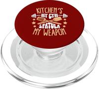 La Cuisine est ma Salle de Sport, spatule Mon Arme PopSockets PopGrip pour MagSafe