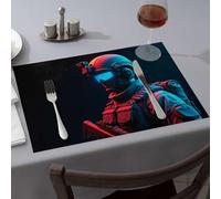 La cuisine et la salle à manger Future Warriors sont équipés de lunettes de vision nocturne et de gilets tactiques, sets de table de salle à manger, décorations de table de Pâques, cadeaux dorés pour