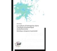 La culture d entreprise dans l analyse économique évolutionniste - DIANI-M - P.academiques Francophones - broché - Essai