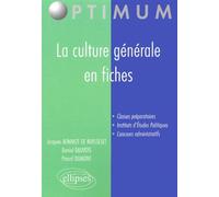 La culture générale en fiches - Pascal Dumont - Ellipses - broché - Scolaire / Universitaire