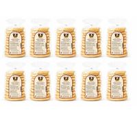 La Cuoca Pugliese - Freselle blanches croustillantes, freselle artisanales des Pouilles, recette traditionnelle des Pouilles, lot de 10 x 500 g, spécialité des Pouilles