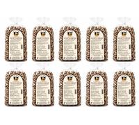 La Cuoca Pugliese - Orecchiette au Grano Arso, production artisanale des Pouilles, lot de 10 paquets x 500 g, pâtes italiennes