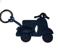 La Cuoieria Porte-clés cuir Vespa Bleu, bleu foncé, Taille Unique