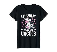 La Dame Folle Des Vaches Fermier Drôle Vache T-Shirt