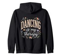 La Danse est ma thérapie Floral Boho Sweat à Capuche