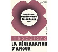 La déclaration d'amour
