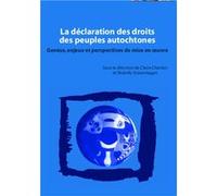 La déclaration des droits des peuples autochtones Genèse, enjeux et perspectives de mise en oeuvre - Claire Charters - L'harmattan - broché - Etude
