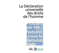 La Déclaration universelle des droits de l'homme - Collectif - Gallimard - Poche - Anthologie