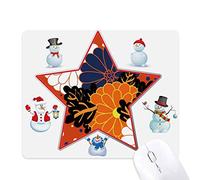 la décoration des plantes des fleurs couleur le bonhomme de neige étoile tapis de souris