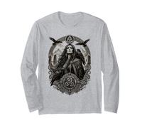 La déesse Corbeau Celtique de Morrigan, mythologie Irlandaise, Crow Cool Manche Longue