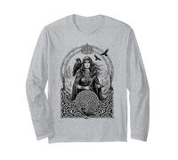 La déesse Corbeau Celtique de Morrigan, mythologie Irlandaise, Crow Cool Manche Longue