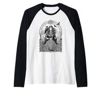 La déesse Corbeau Celtique de Morrigan, mythologie Irlandaise, Crow Cool Manche Raglan