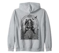 La déesse Corbeau Celtique de Morrigan, mythologie Irlandaise, Crow Cool Sweat à Capuche