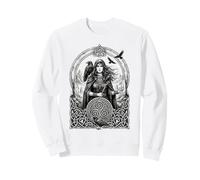 La déesse Corbeau Celtique de Morrigan, mythologie Irlandaise, Crow Cool Sweatshirt