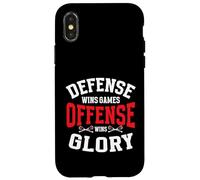 La défense remporte l'offense remporte la Gloire de la Crosse Coque pour iPhone X/XS