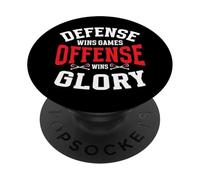 La défense remporte l'offense remporte la Gloire de la Crosse PopSockets PopGrip Adhésif