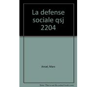 La Défense sociale
