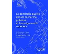 La démarche qualité dans la recherche publique et l'enseignement supérieur - Claude Granier - Quae - broché - Etude