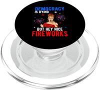 LA DÉMOCRATIE EST en Train DE Mourir mais Bon, Beaux Feux PopSockets PopGrip pour MagSafe