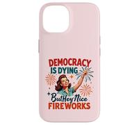 La démocratie est en train de mourir, mais feux d'artifice cool : 4 juillet, femmes et filles Coque pour iPhone 14