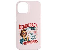 La démocratie est en train de mourir, mais feux d'artifice cool : 4 juillet, femmes et filles Coque pour iPhone 14