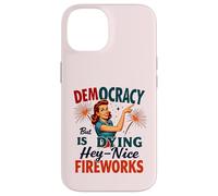 La démocratie est en train de mourir, mais feux d'artifice cool : 4 juillet, femmes et filles Coque pour iPhone 14